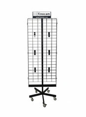 Finocam Expositor Vacio de Pie Metalico para Calendarios - 5 ruedas - Giratorio - Color Surtidos