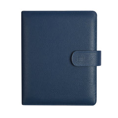 Finocam Open Piel Andrea Agenda Organizador en Catalan - Anual 2026 - Formato 1000 - 205x43x249mm - Semana Vista en Vertical - Color Azul