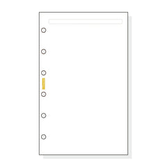 Finocam C342 Notas de Recambio para Agendas Classic - Liso - Formato 603 - 79x127x5mm - Color Blanco