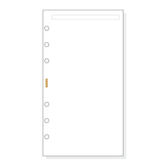 Finocam C942 Notas de Recambio para Agendas Classic - Liso - Formato 609 - 94x171x5mm - Color Blanco