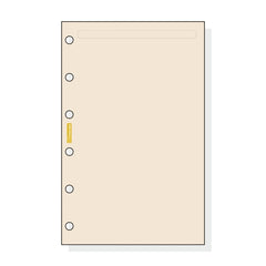 Finocam C243 Notas de Recambio para Agendas Classic - Liso - Formato 602 - 73x114x5mm - Color Crema