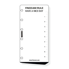 Finocam C259 Regla para Agendas Classic - Formato 602 - 60x5x120mm - Color Blanco