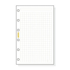 Finocam C240 Recambio para Agendas Classic - Cuadriculado - Formato 602 - 73x114x5mm - Color Blanco