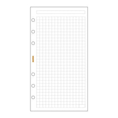 Finocam C940 Recambio para Agendas Classic - Cuadriculado - Formato 609 - 94x171x5mm - Color Blanco