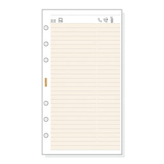 Finocam C952 Recambio Telefonico para Agendas Classic - Formato 609 - 94x171x5mm - Color Crema