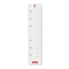 Finocam R460 Regla para Agendas Open - Formato 400 - 30x152mm - Color Blanco