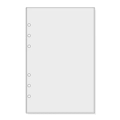 Finocam R565 Pack de 6 Fundas para Agendas Open - Transparentes - Formato 500 - 120x2x182mm - PVC - Color Gris Claro