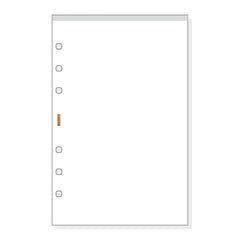 Finocam R567 Bloc de Notas para Agendas Open - Perforado - Formato 500 - 117x5x181mm - Liso - Color Blanco