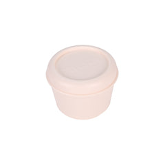 Milan 460 Since 1918 Fiambrera Hermetica Redonda de 0.25L - Libre de BPA - Tapa de Rosca - Apto para Microondas, Lavavajillas y Congelador - 10x7cm - Color Beige