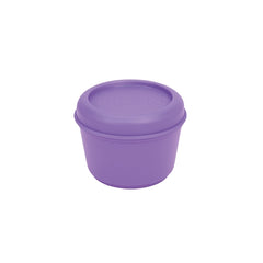 Milan Sunset Fiambrera Hermetica Redonda de 0.25L - Libre de BPA - Tapa de Rosca - Apto para Microondas, Lavavajillas y Congelador - 10x7cm - Color Violeta