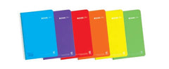 Enri Plus Cuaderno Espiral Formato Folio Cuadriculado 5x5mm - 80 Hojas 90gr con Margen - Cubierta de Plastico - Colores Surtidos
