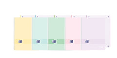 Oxford Live&Go Europeanbook 1 Tapa de Plastico A4+ 5x5 - 80 Hojas - Colores Surtidos