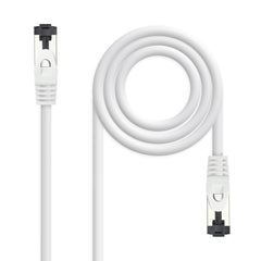 Nanocable Cable Red Latiguillo Cat.8.1 2Ghz LSZH SSTP AWG26 - Longitud 0.5m - Color Blanco