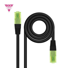 Nanocable Cable Red Latiguillo Cat.6 UTP AWG26 CCA - Longitud 5m - Color Negro