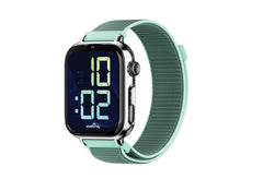 Savefamily Reloj Inteligente Smartwatch Infantil SaveWatch Plus 2 - Pantalla Amoled - Carcasa Plateada - Correa Tela Ocean