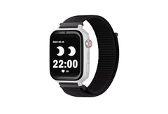 Savefamily Reloj Inteligente Smartwatch Infantil SaveWatch Plus con GPS y Llamada - IP67 - Boton SOS - Carcasa Blanca - Correa Tela Negra