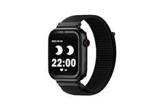 Savefamily Reloj Inteligente Smartwatch Infantil SaveWatch Plus con GPS y Llamada - IP67 - Boton SOS - Carcasa Negra - Correa Tela Negra