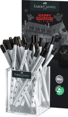 Faber-Castell Expositor con 36 Lapices de Grafito HB DiseÃ±o Halloween - Mina Resistente a la Rotura - Cuerpo Decorado con Calaveras y Fantasmas