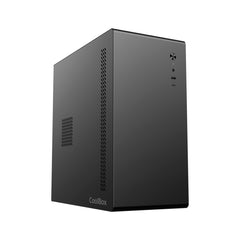 Coolbox M640C Caja Torre MicroATX - TamaÃ±o Disco Soportado 3.5", 2.5" - USB-A 3.2 Gen1, USB-C 3.2 Gen1 y Audio HD - FullMetal - Color Negro