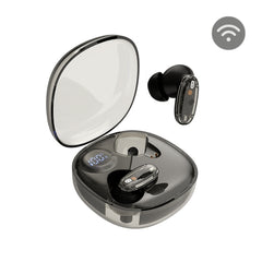 Mars Gaming MHIB2 Auriculares Bluetooth 5.4 - Microfono Integrado - Autonomia hasta 7h - Indicador LED - Semitransparente - 60x60x30mm - Color Negro