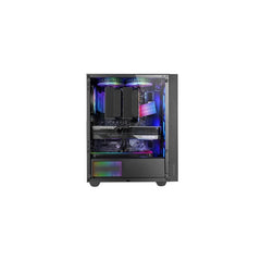 Mars Gaming MC-AIR Caja Torre ATX - 4 Ventiladores de 120mm FRGB - Rejilla Frontal Metalica - Doble Camara - 7 Ranuras de Expansion - Color Negro