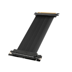 Mars Gaming MCA-PCIE40 Cable de Extension Riser PCIe 4.0 X16 Flexible - Blindaje EMI - Conector Hembra a 90Âº - Longitud 30cm - Color Negro