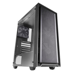 Mars Gaming MC-PMAX Caja Torre ATX - 4 Ventiladores FDB 120mm - Rejilla Frontal Metalica - Doble Camara - 7 Ranuras de Expansion - Color Negro
