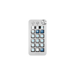 Mars Gaming MSD-NEO Dispositivo de Control para Retransmisiones/Streaming, Trabajo, Gaming - 15 Teclas LCD y 1 Boton Dual - 1 Rueda de Control - Software Personalizable - 149x76x39mm - Color Blanco