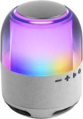 Mars Gaming MS-FLOW Altavoz Bluetooth de 15W - Luces RGB 360 Grados - Bateria de 2000mAh - Compacto - Alcance hasta 10m - Color Blanco