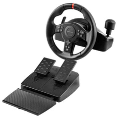 Mars Gaming MWH-RSXONE Juego de Volante 270Âº y Pedales de Carreras XL - Respuesta Instantanea - Vibracion Inmersiva - Levas y Palanca Secuencial Integrada - 11 Botones - DPad - 260x275x240mm - Color Negro