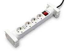 Salicru Regleta SPS SAFE 4S Protectores Electricos Activos de Ultima Generacion - 4 Tomas Schuko - Color Blanco