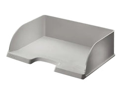Leitz Plus Jumbo Bandeja Portadocumentos de Gran Capacidad - Acceso Apaisado - Hasta 10uds Apilables - Color Gris