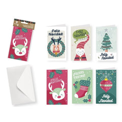 Bismark Pack con 6 Tarjetas de Felicitacion NavideÃ±a con Sobre