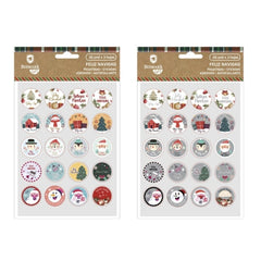 Bismark Pack de 60 Pegatinas NavideÃ±as - Ideales para Decorar Regalos