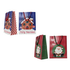 Bismark Bolsa de Papel Navidad Jumbo - Tarjeta para Personalizar - 2 DiseÃ±os Diferentes Aleatorios