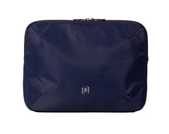 Oxford Identity Executive Funda/Maletin para Portatiles hasta 15.5" - 2 Compartimentos y 4 Bolsillos - Cierre de Cremallera - 38x29x5cm - Color Azul Marino