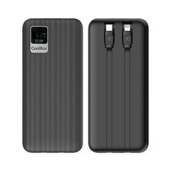 Coolbox DP10 Powerbank 10000mAH 22.5W PD y QC - USB-C y Lightning - Pantalla LCD - Color Negro