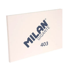 Milan 403 Gigante Bloc de Dibujo A3 50 Hojas Papel Liso de 200g/mÂ² - Tapa Blanda y Cubierta Trasera Dura - Color Marfil y Textura Sedosa de Grano Fino