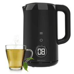 Cecotec Themosense 600 Touch Neo Hervidor de Agua Electrico de 1.7L - 2200W - Tactil - 7 Niveles - Acero Inoxidable - Funcion Mantenimiento de Calor - Base Giratoria 360Âº - Autoapagado - Color Negro