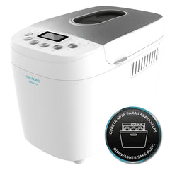 Cecotec Bread and Co 1500 PerfectCook Panificadora Automatica - 850W - 15 Programas Automaticos - 2 Resistencias - Apto para Lavavajillas - Tostado en 3 Niveles - Pantalla LCD - Color Blanco