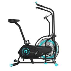 Cecotec Drumfit CrossFit 2000 Eolo Bicileta Estatica - Pantalla LCD - Resistencia Ajustable - Sillin Regulable - Pedaleo Bidireccional - Entrenamiento de Cuerpo Completo - Color Negro