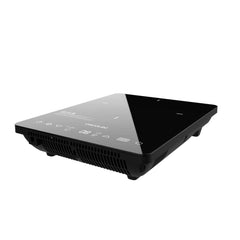 Cecotec Full Crystal Onyx Placa de Induccion Portatil - 2000W - Temperatura de 60 a 260Â°C - Cristal Esmaltado - Tactil - Temporizador - Diametro hasta 28cm - Regulable - 35x28x7cm - Color Negro