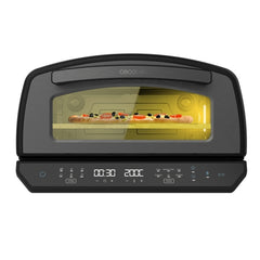 Cecotec Pizza and Co 500 Max Horno Electrico para Pizzas - 2200W - Capacidad de 13L - Pantalla LED - Rango de 60 a 500Â°C - Multifuncional - 6 Modos - Ahumado con Virutas - Color Negro