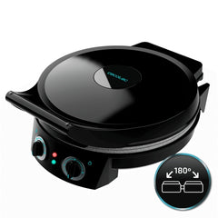 Cecotec Fun Pizza and Co Horno Electrico para Pizzas - 1800W - Temporizador 30min - Apertura 180Âº - Antiadherente - Diametro 31cm - Temperatura 220ÂºC - Versatil para Varias Preparaciones - Color Negro