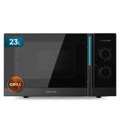 Cecotec ProClean 4120 Microondas - Potencia de 800W - Capacidad 23L - Grill 1000W - 8 Niveles de Potencia - Funcion Descongelar - Plato de 285mm - Temporizador 35min - Color Negro