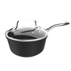 Cecotec Polka Fantasy Cazo de 16cm de Diametro - Capacidad de 1.3L - Aluminio Forjado - Antiadherente - Compatible con Induccion - Apto para Horno hasta 230Â°C - Apto para Lavavajillas - Color Negro