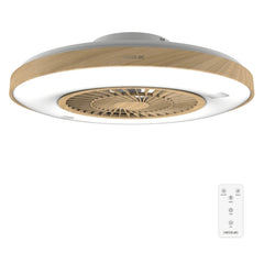 Cecotec EnergySilence LampAero 600 InsideWood Ventilador de Techo con 5 Aspas y Luz - 20W - 3 Tonos LED - Diametro de 24" - Temporizador - 3 Velocidades - Modo Invierno - Color Madera Claro