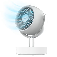 Cecotec EnergySilence 800 Cyclone Desk Portable Ventilador de Sobremesa Inalabrico - 10W - Diametro de 6" - Bateria de 4000mAh - 5 Velocidades - Oscilacion 60Âº - Inclinacion 90Âº - Color Blanco