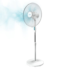 Cecotec EnergySilence 600 Max Flow Ventilador de Pie con 6 Aspas - Potencia de 70W - Diametro de 45cm - Motor de Cobre - 3 Velocidades - Oscilacion 75Âº - Altura Ajustable - 50x43x152cm - Color Blanco