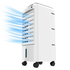 Cecotec EnergySilence 3500 Cool Compact Climatizador de 3.5L - Potencia de 65W - 3 Velocidades - Oscilacion 70Âº - Formato Compacto - Ruedas Multidireccionales - Incluye Enfriadores - Color Blanco